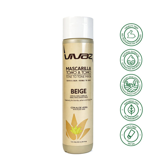 Mascarilla Tono a Tono Beige